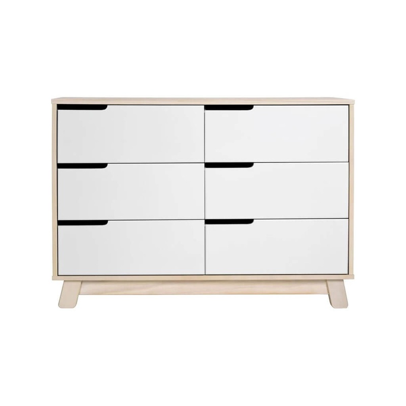 Hudson 6 Drawer Double Dresser Washed Natural White – Floor Sample