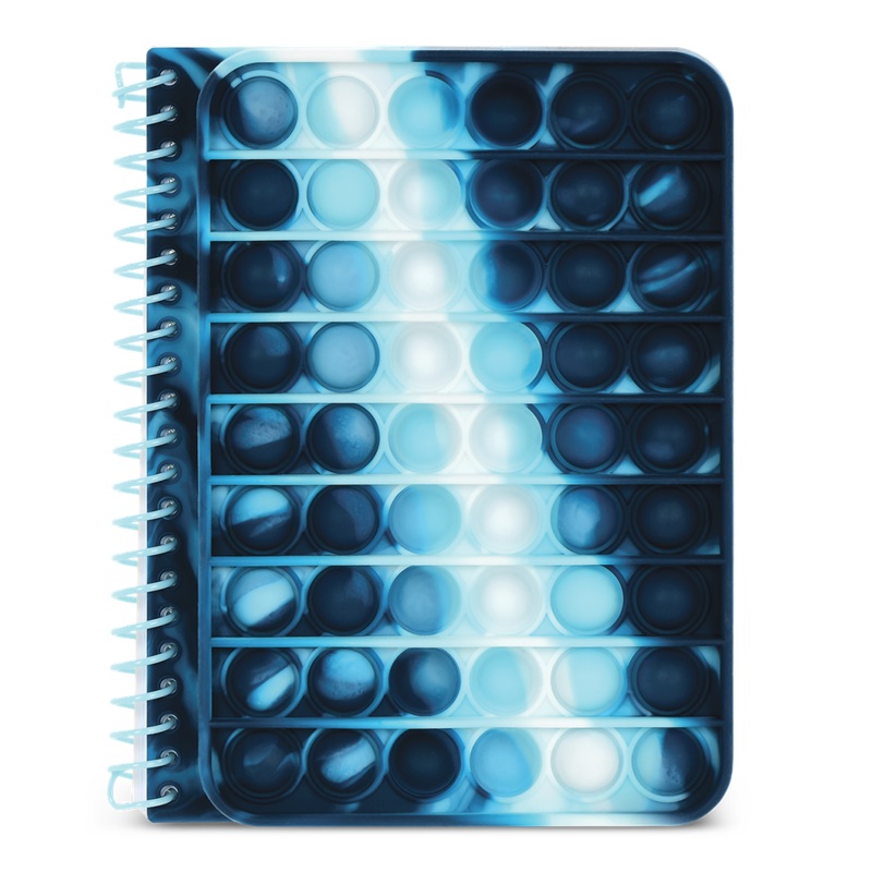 Iscream Blue Tie Dye Popper Journal