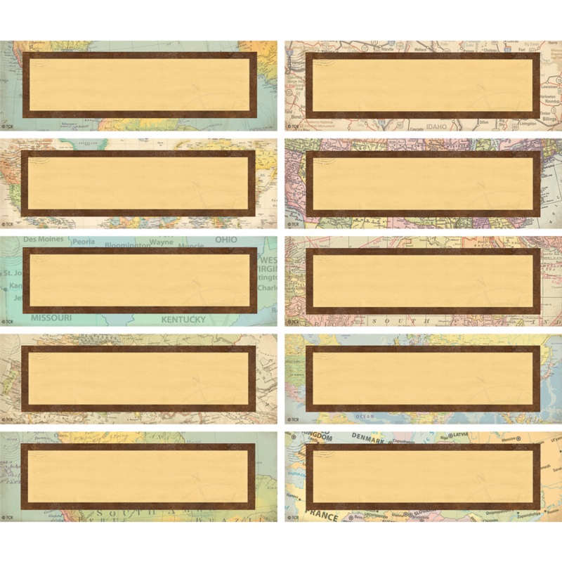 Travel the Map Labels Magnetic Accents(C)