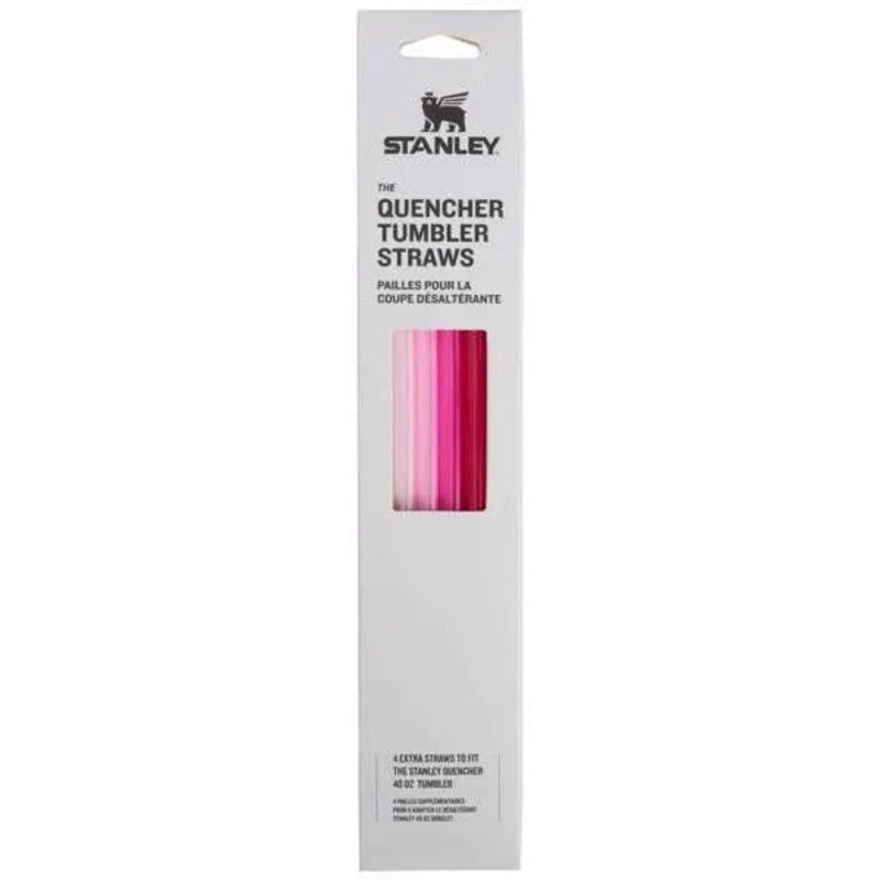 4pk 40 oz Quencher Tumbler Straws Pink