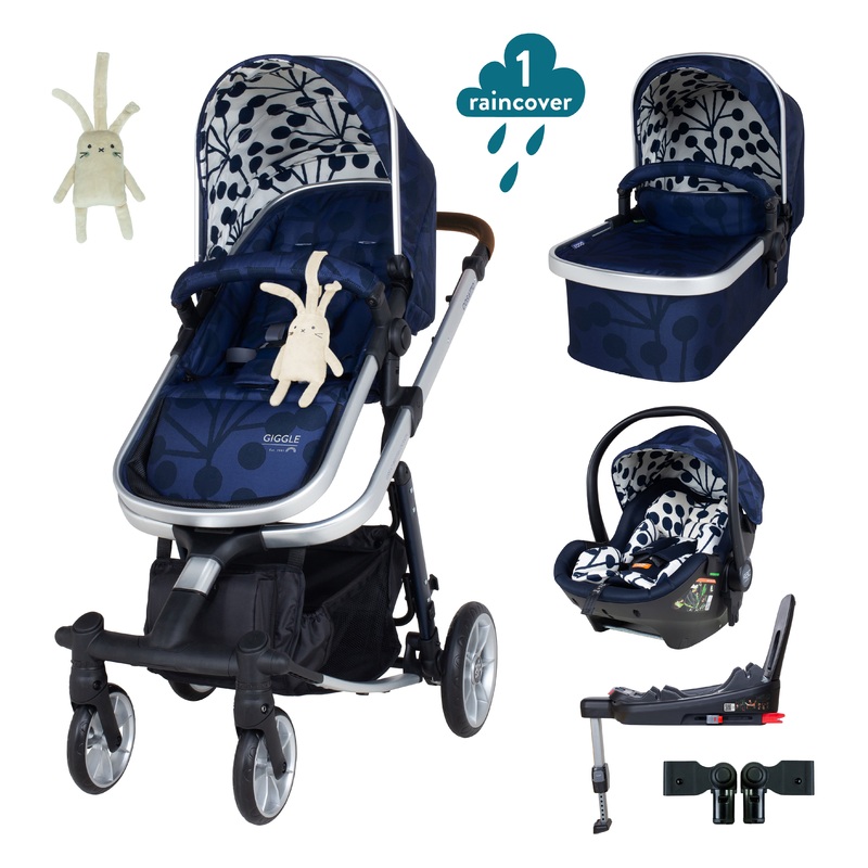Giggle Quad Car Seat and i-size Base Bundle Lunaria Ink