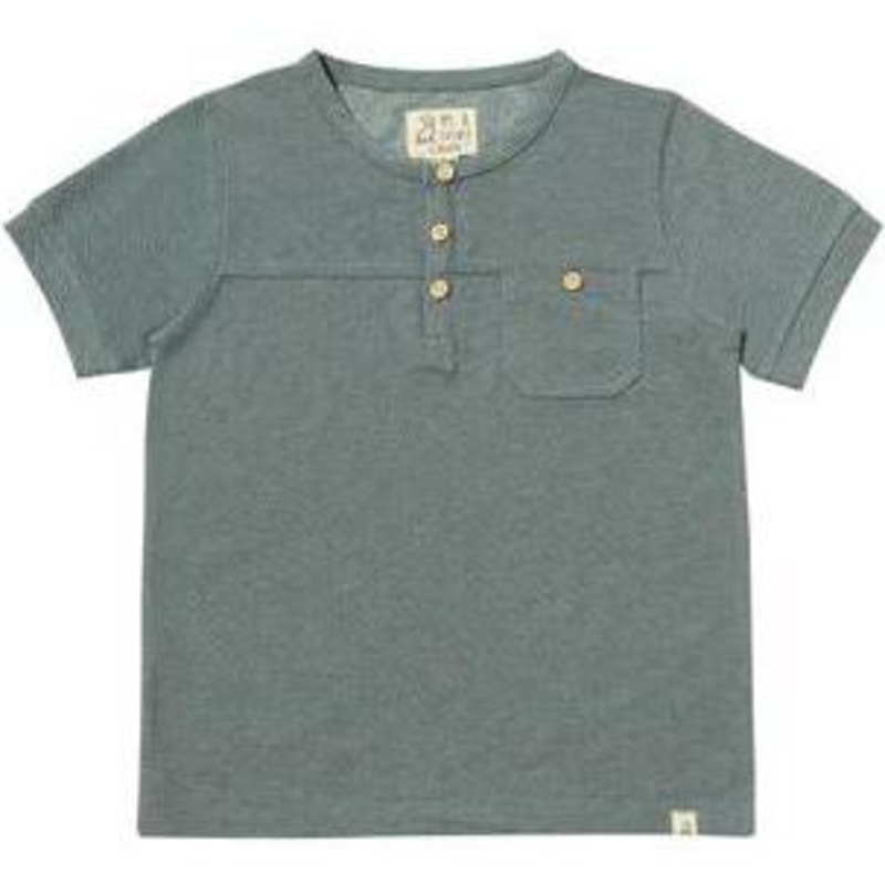 Me & Henry Boardwalk Henley Tee | Navy Pique