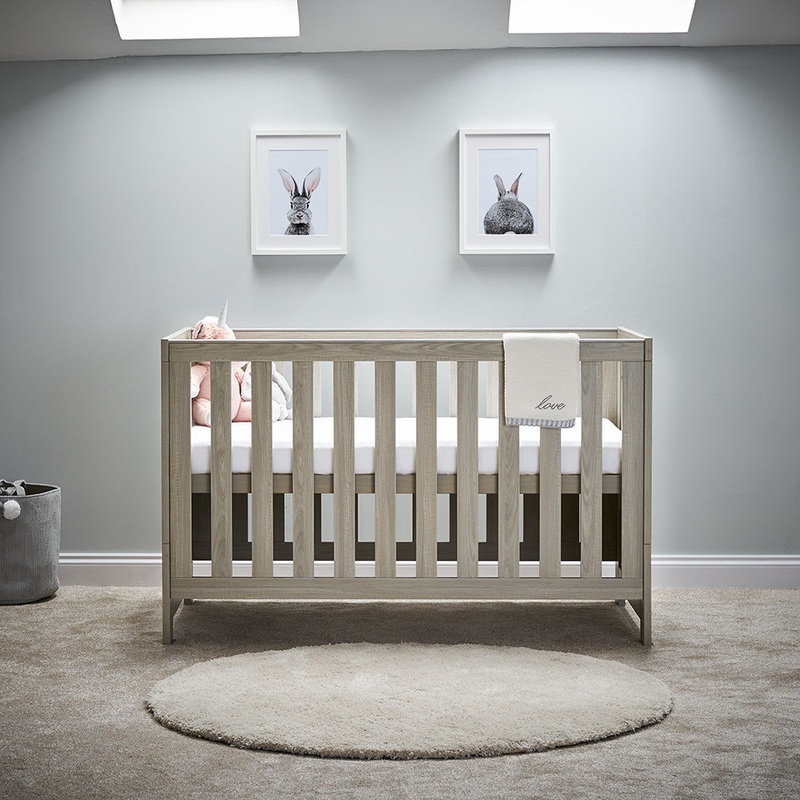 Obaby Nika Cot Bed – GREY WASH