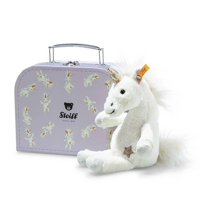 Plush Toy Unicorn in Suitcase