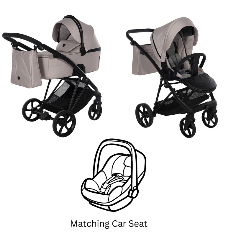 JUNAMA AIR V3 BEIGE – 3IN1 (INCLUDES CAR SEAT)