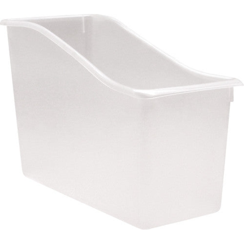 Plastic Book Bin, Clear