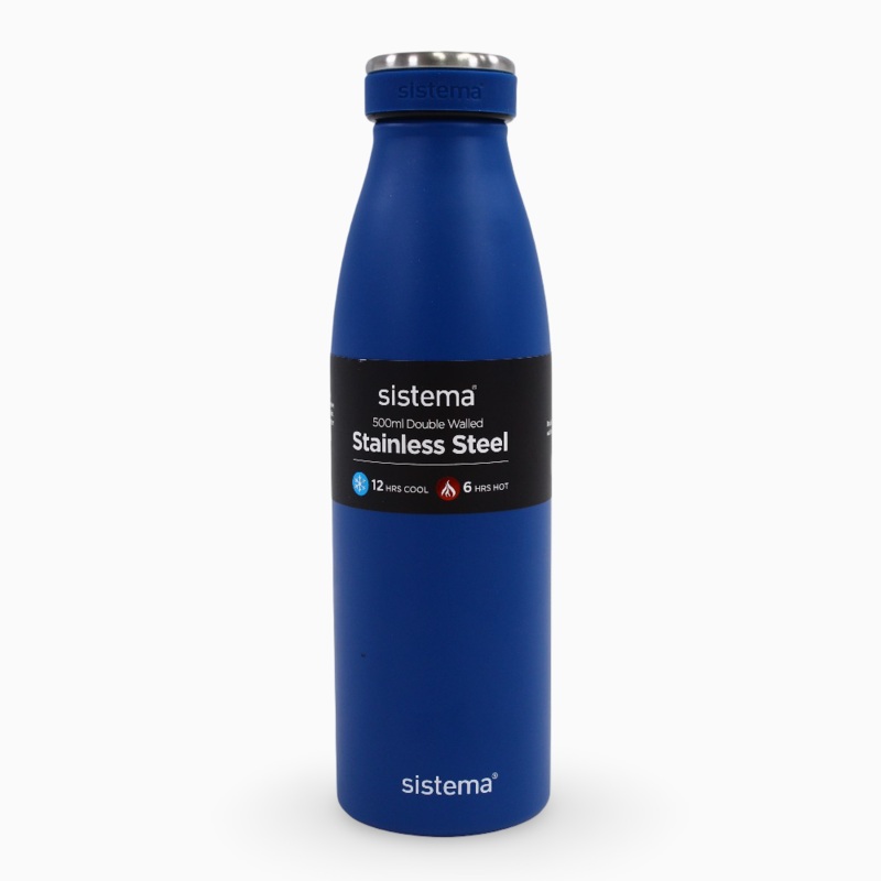 Stainless Steel Insulated Bottle  Navy Blue