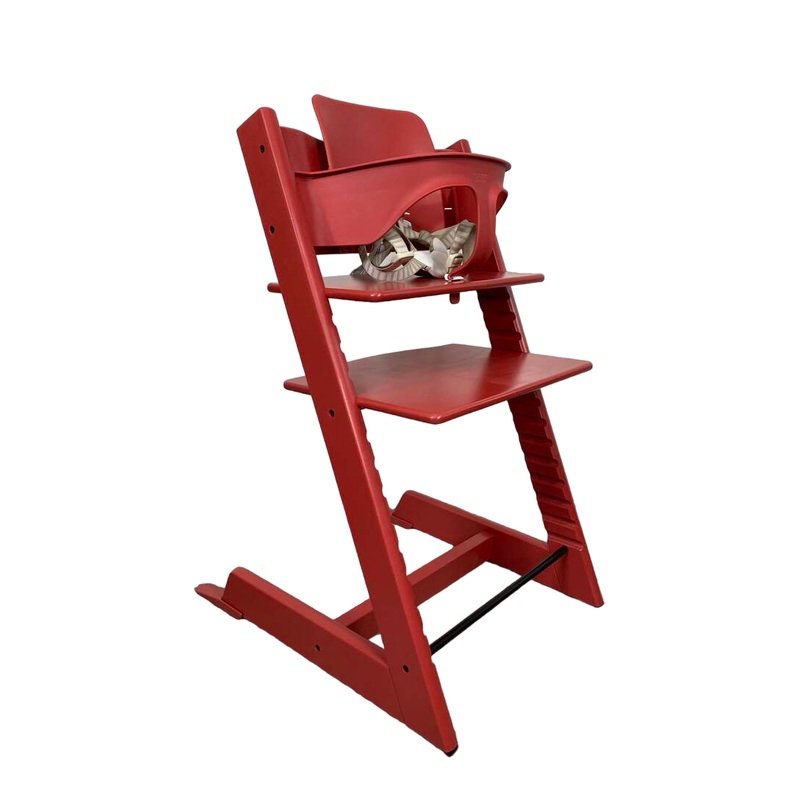 Stokke Tripp Trapp High Chair With Baby Set, Warm Red