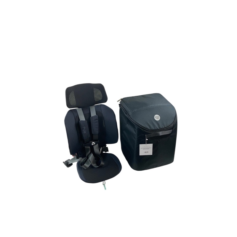 WAYB Pico Portable Car Seat Bundle, 2023, Jet, with Carry Bag