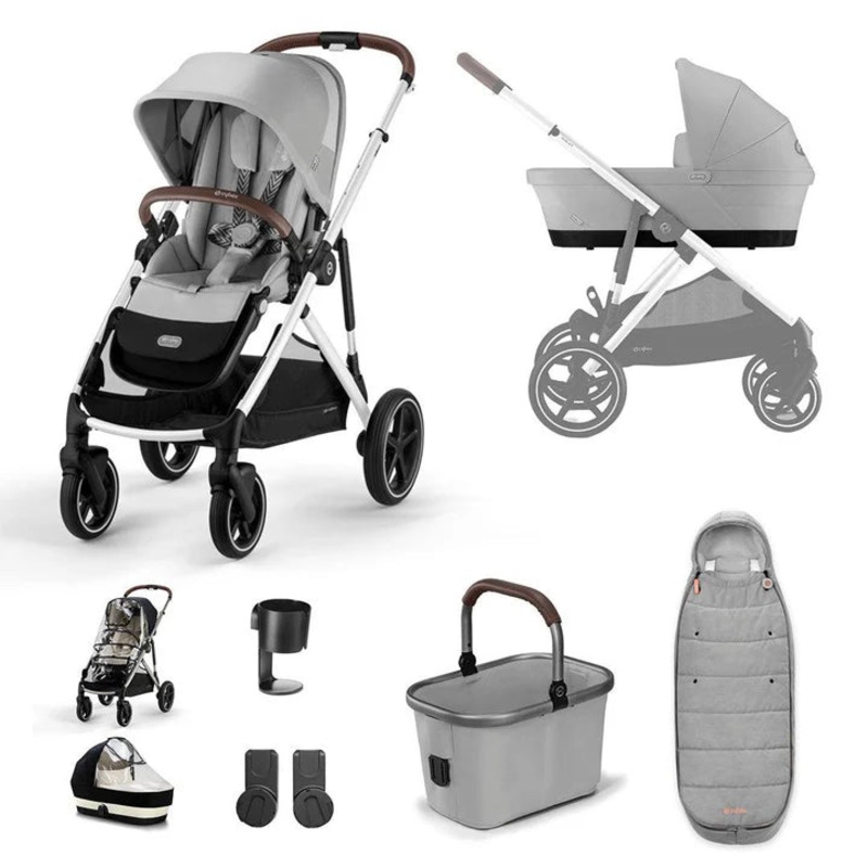 CYBEX Gazelle S Essential Pushchair Bundle – Stone Grey