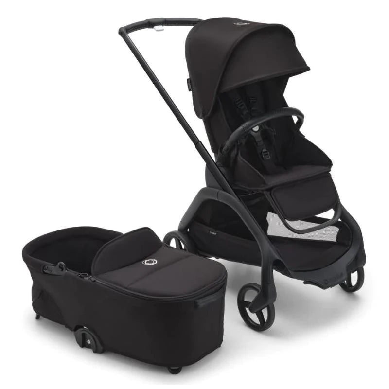 Dragonfly Stroller with Bassinet – Midnight Black, Midnight Black & Black Chassis