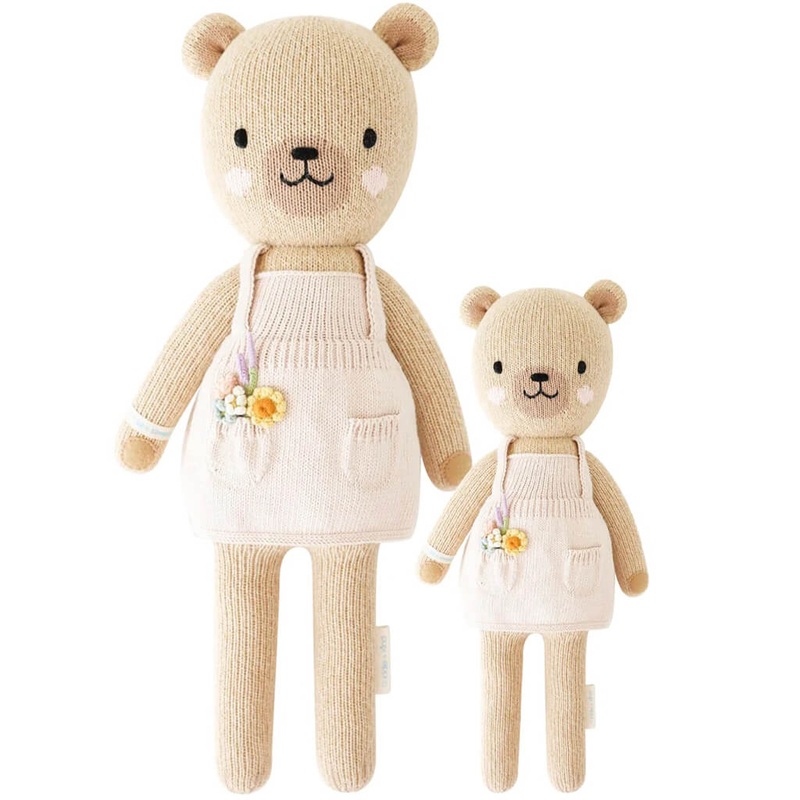 Hand Knit Doll Goldie The Honey Bear