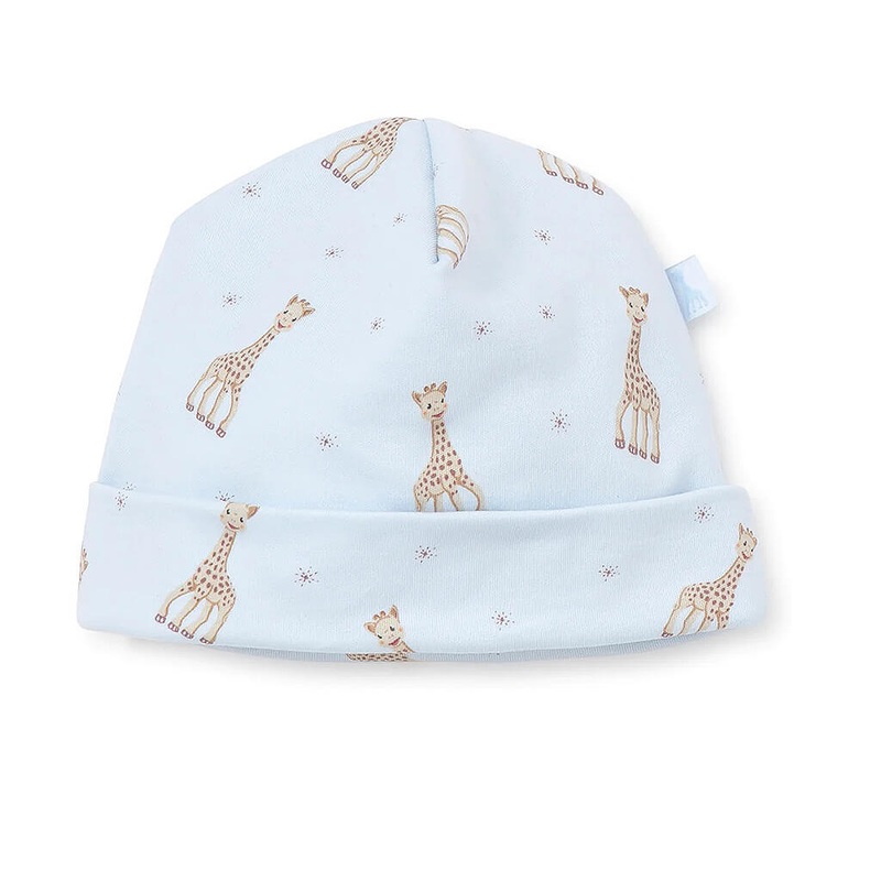 Kissy Kissy Print Hat Sophie La Girafe Light Blue