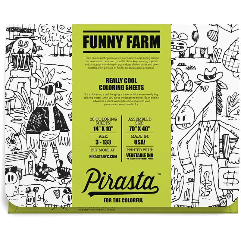 Pirasta Funny Farm Coloring Sheets