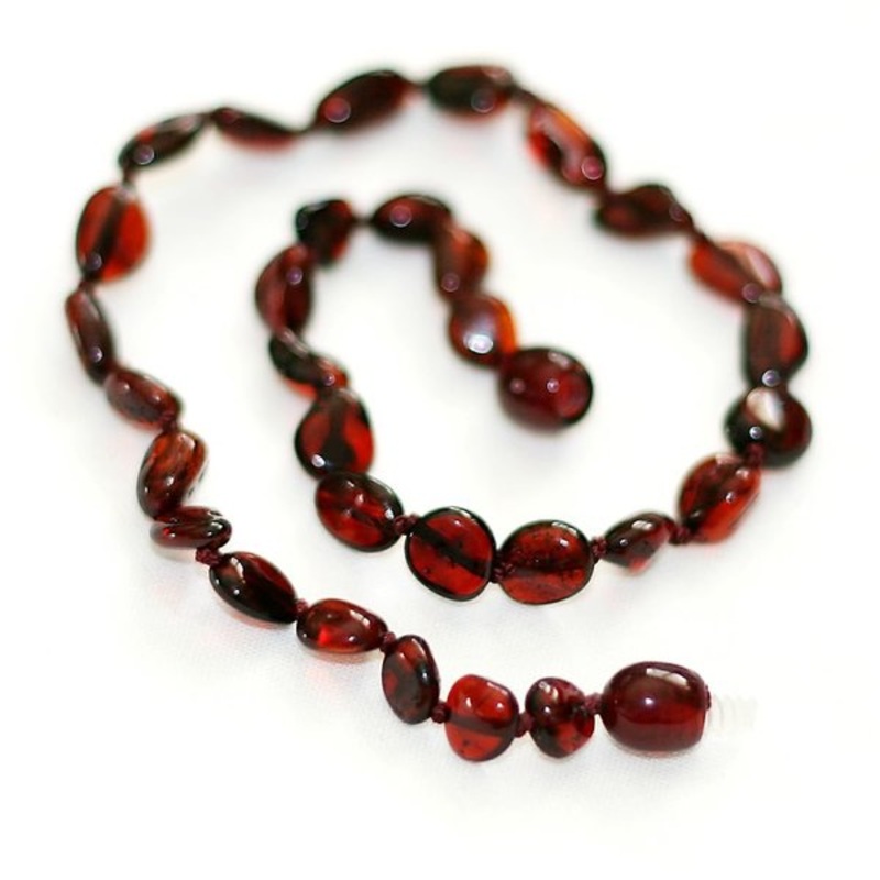 Raw Baltic Amber Teething Necklace – 13 Inch