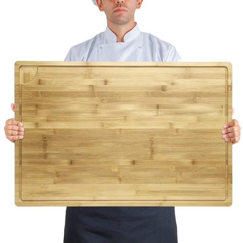 30 x 20 Extra Large Bamboo Cutting Board, Over Sink Board Meat Cutting Board