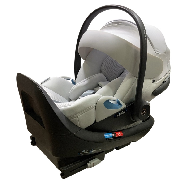 Cybex Cloud T SensorSafe Infant Car Seat With Base, 2024, Platinum White