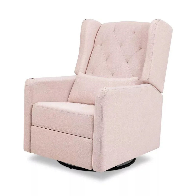 Everly Recliner – Performance Pale Blush Pink Eco-Weave