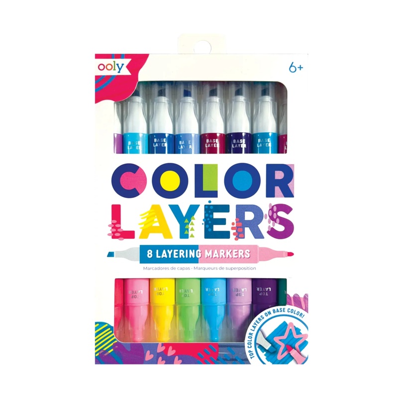 Ooly Color Layers Double Ended Layering Markers – Set of 8