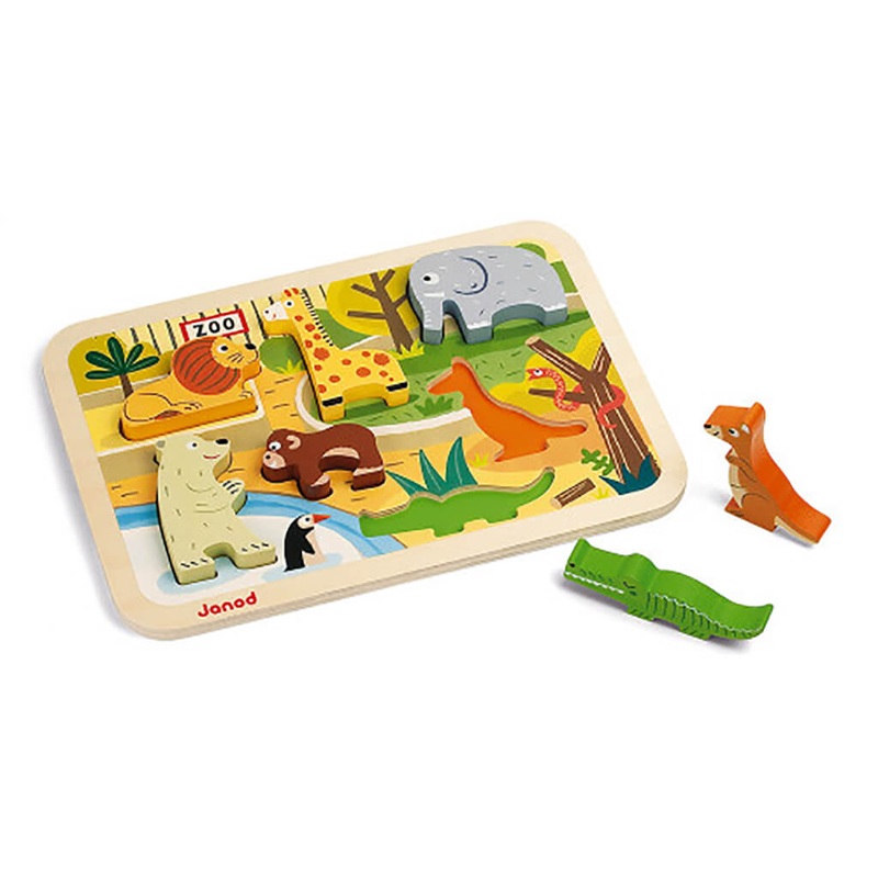 Wooden Chunky Puzzle Zoo