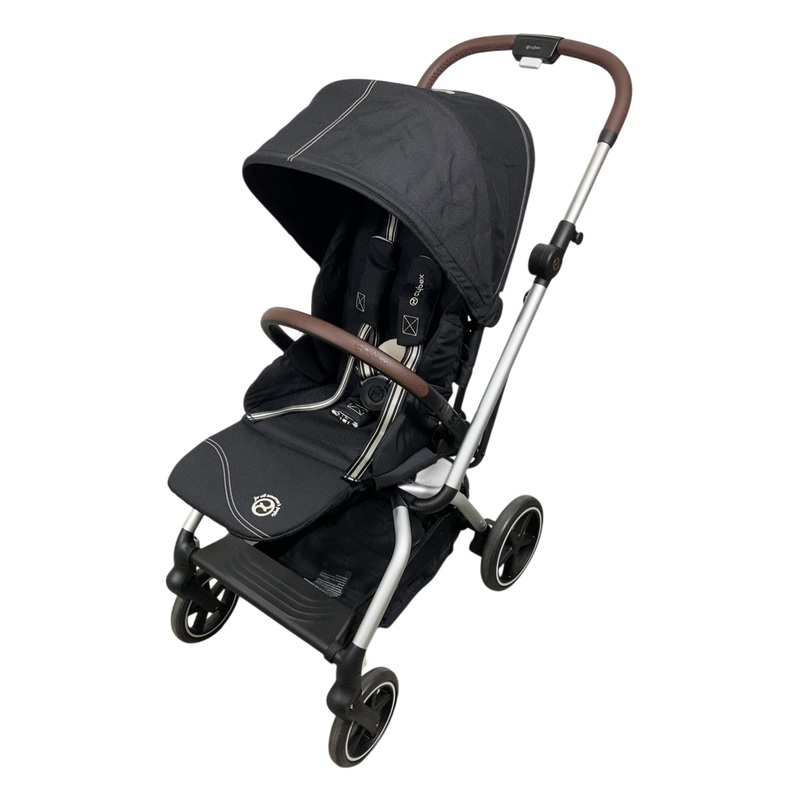 Cybex Eezy S Twist+2 Stroller, 2022, Moon Black