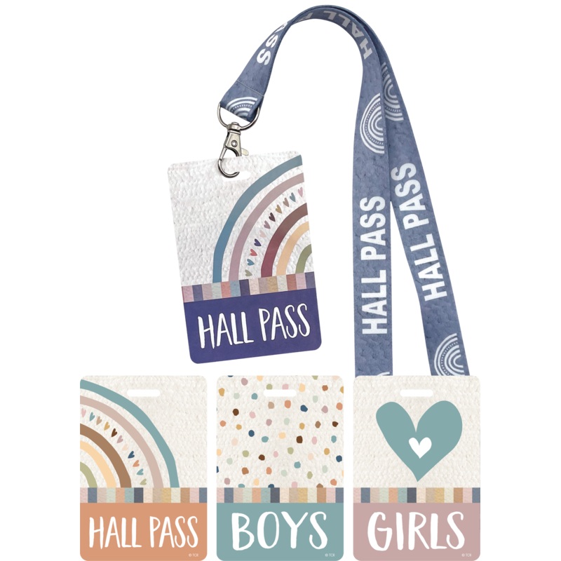 Everyone is Welcome Hall Pass Lanyards