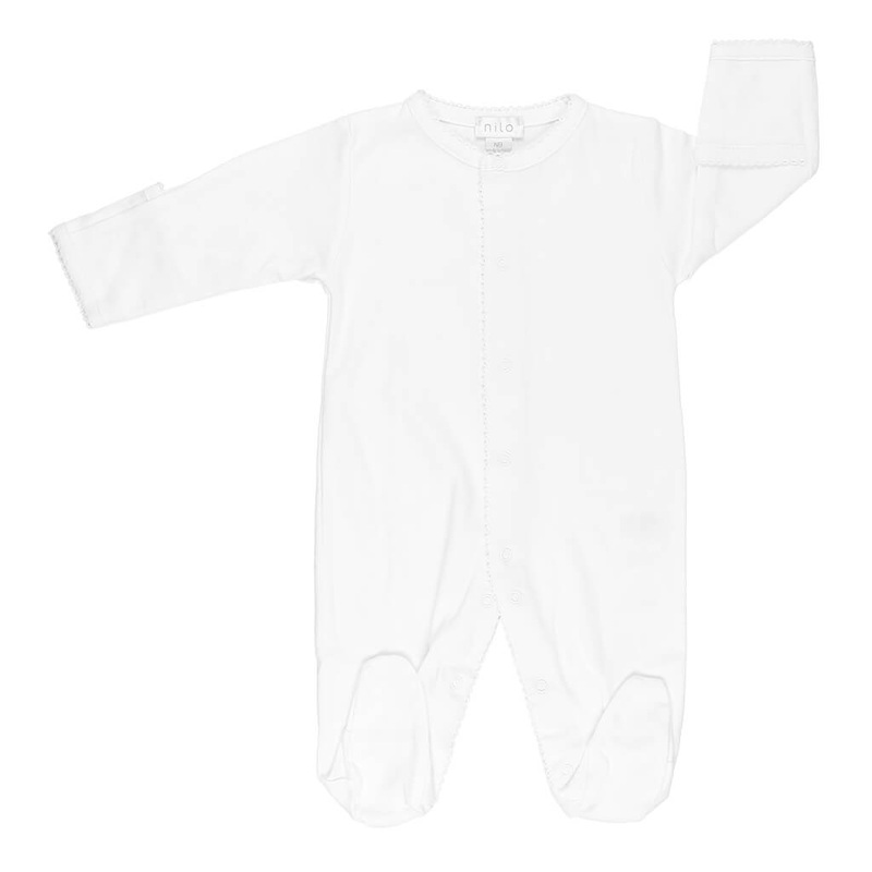 NLO Basic Footie Solid White