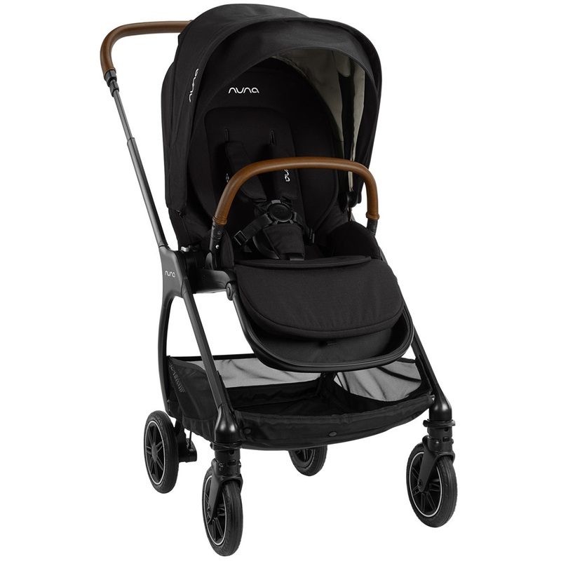 Nuna TRIV Compact Stroller with Magnetic Buckle – Caviar