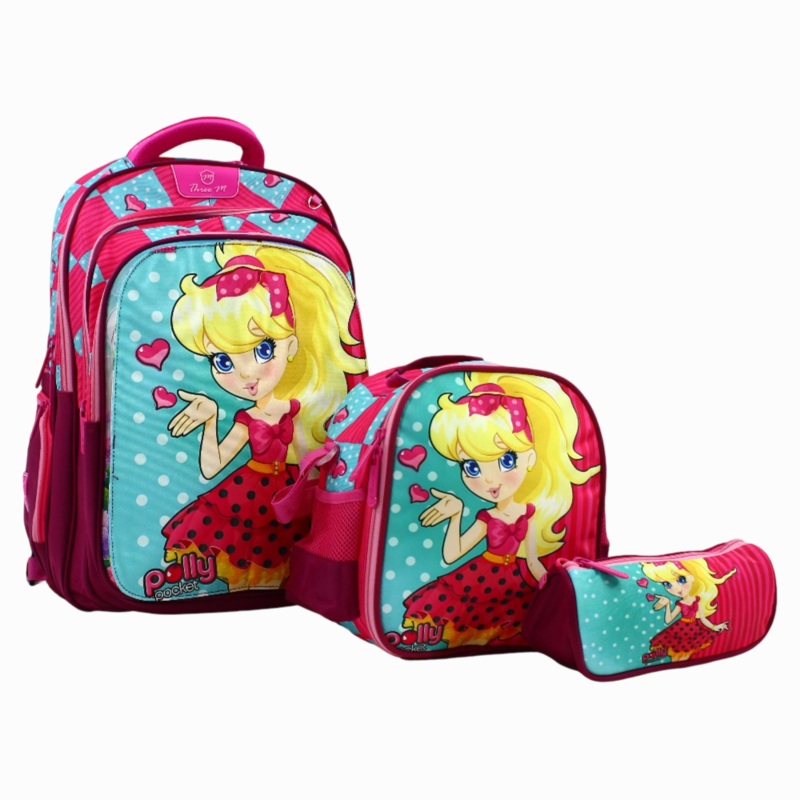 Polly Pocket School Set 3 Faces in 1  19 Inches