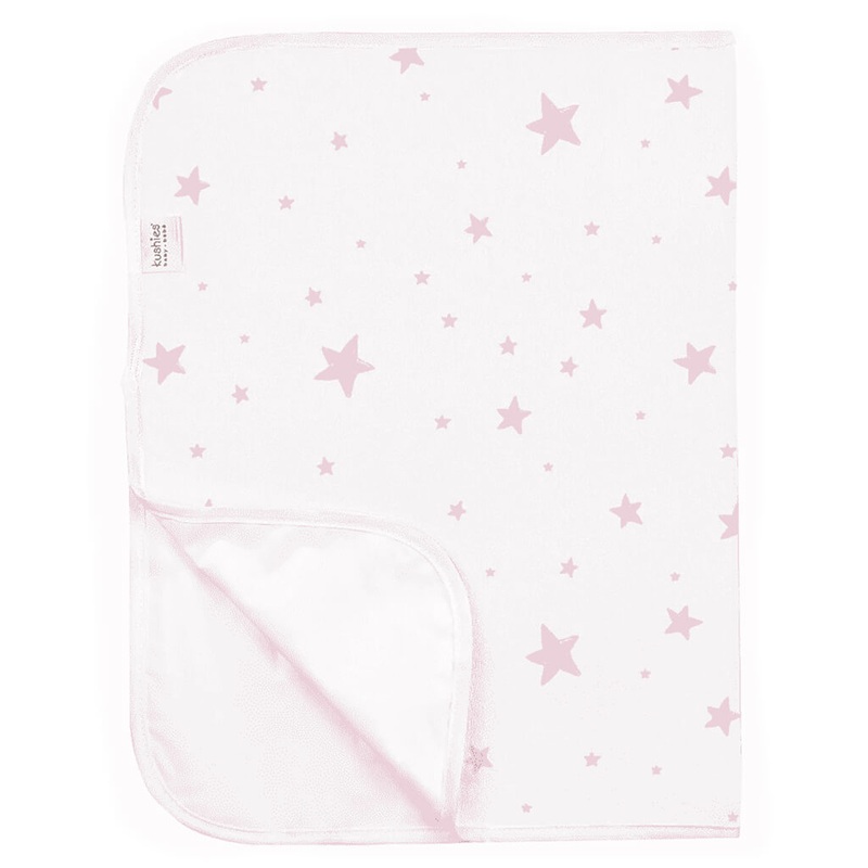 Portable Changing Pad Terry Pink Stars
