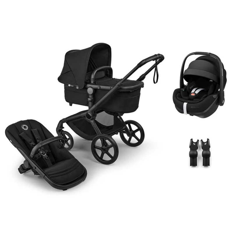 Bugaboo Fox 5 Renew + Pebble Pro 2 Travel System – Heritage Black