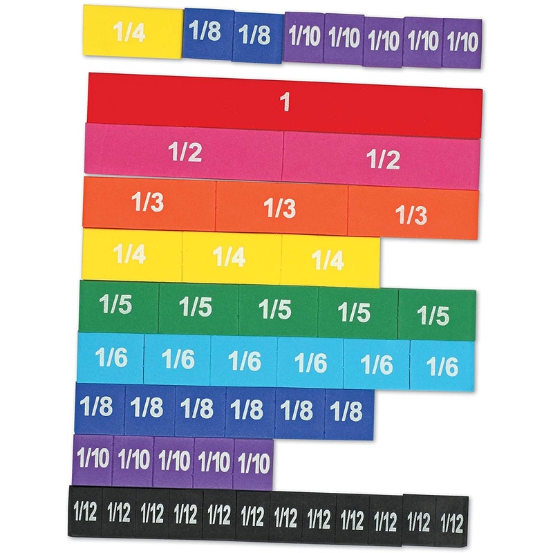 Learning Resources Magnetic Rainbow Fraction Tiles