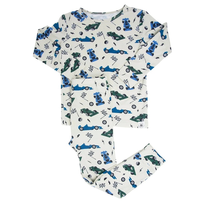 Race Cars Long Sleeve Pajama