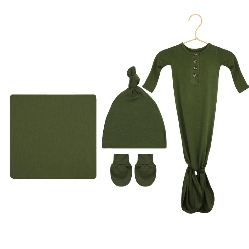 Riley Newborn Hat Bundle (Gown)