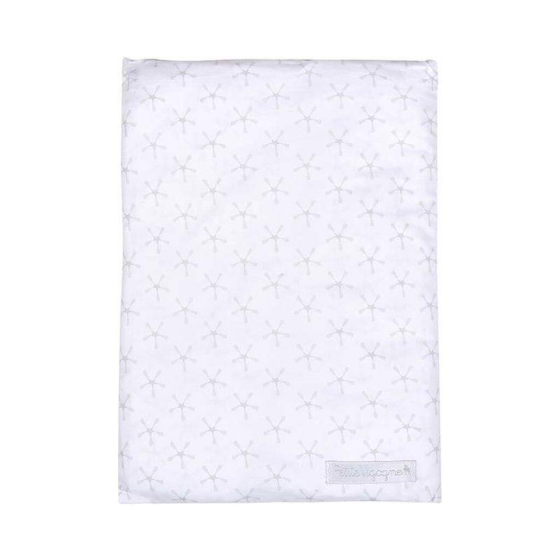 Crib Fitted Sheet Superstar Grey