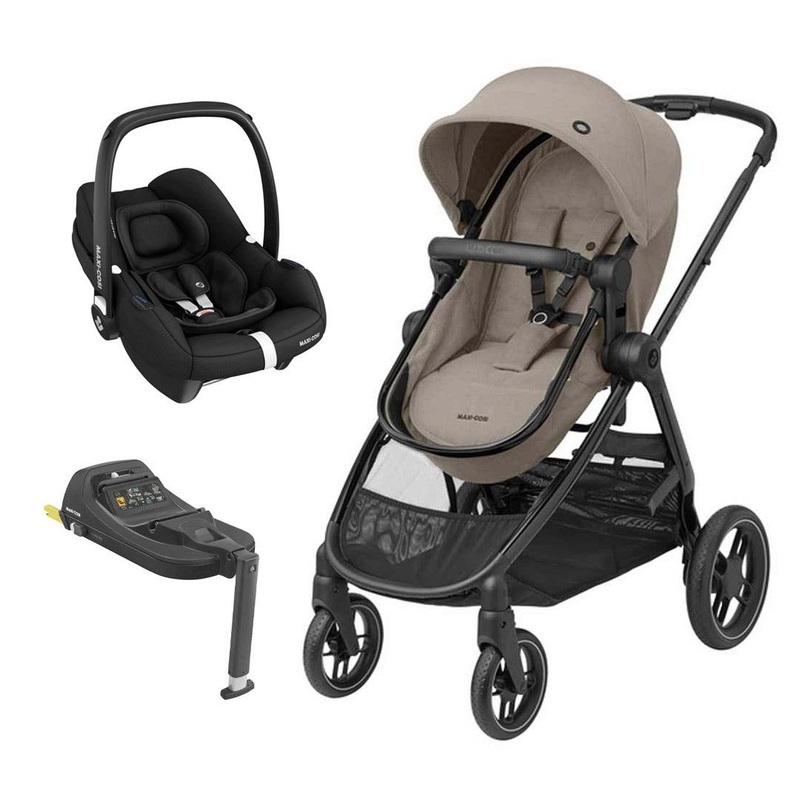 Maxi-Cosi Zelia Luxe 2-in-1 Pushchair + Base Travel System – Twillic Truffle