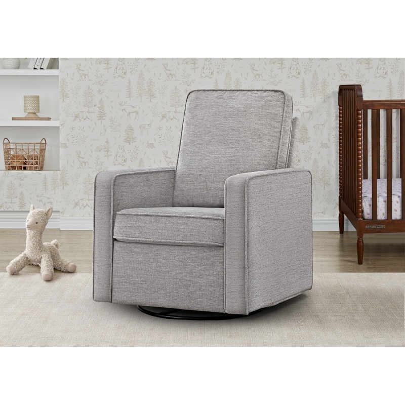 Noah Upholstered Swivel Glider