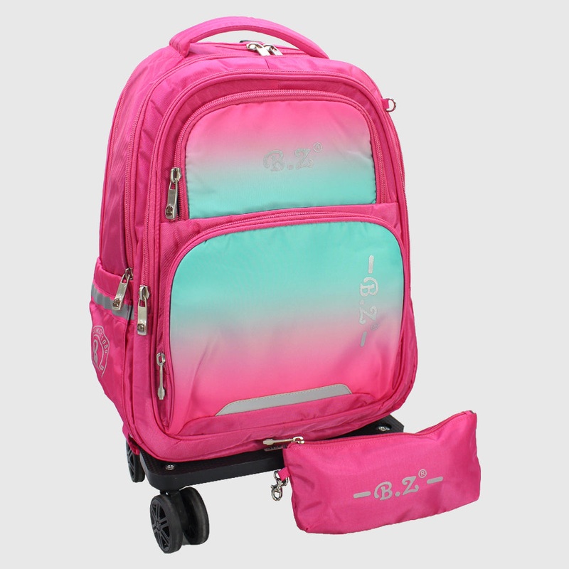 Pink 20 Inches Trolley Bag + Pencil Case