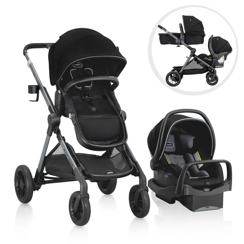 Pivot Xpand Travel System with LiteMax Infant Car Seat – Ayrshire Black (See Description)