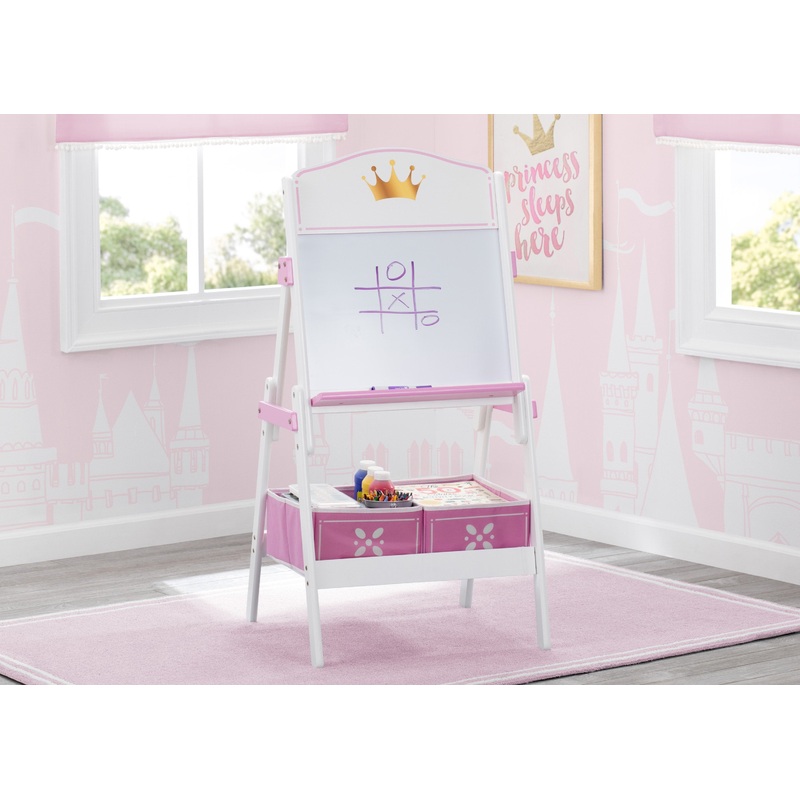 Princess Crown Wooden Activity Easel with Storage
