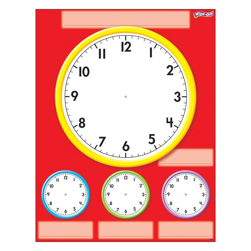 Clocks Wipe-Off Chart