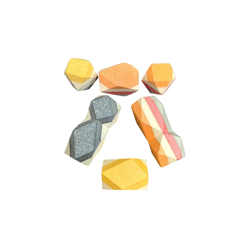 Plan Toys Geo Stacking Rocks, Assorted