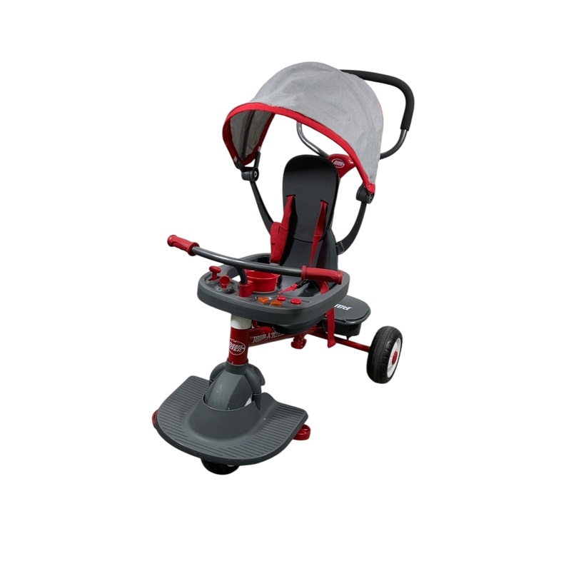 Radio Flyer 4-in-1 Stroll ‘n Trike, Push Trike for Toddlers (484Z), Red