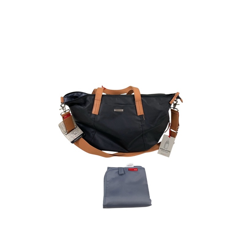 StorkSak Noa Shoulder Diaper Bag, Midnight Blue