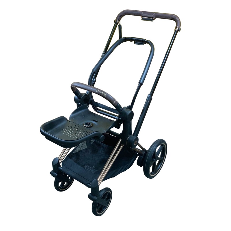 Cybex E-PRIAM Stroller Frame Only, 2023, Rosegold, with Battery
