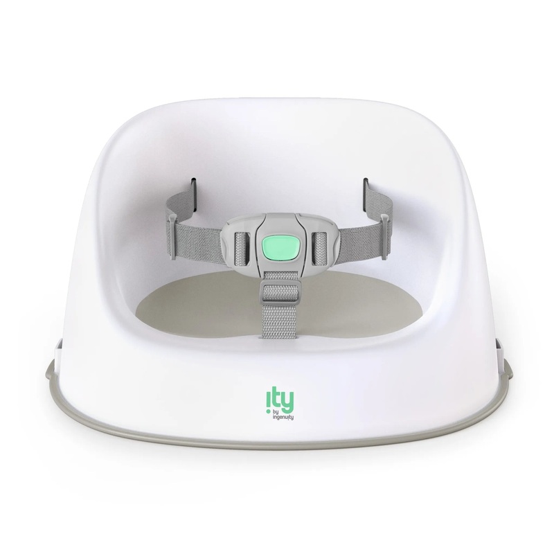 Ity by Ingenuity Simplicity Seat Easy-Clean Baby Booster Feeding Chair Gray
