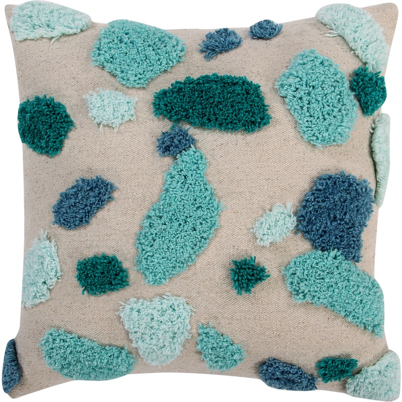 Lorena Canals Terrazzo Cushion – Emerald (1′ 4” x 1′ 4”)