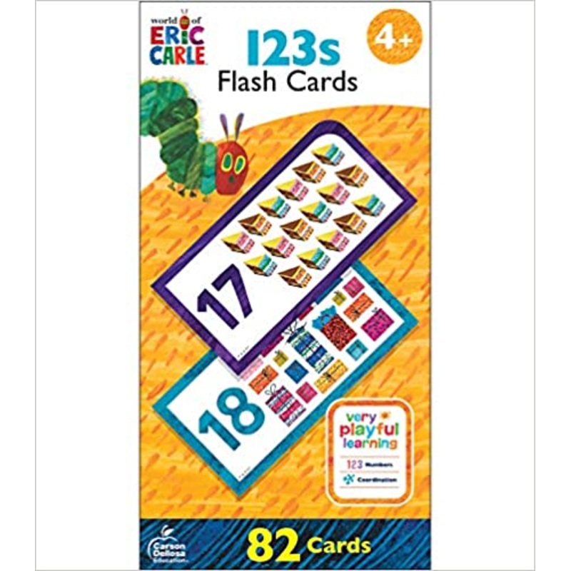 World of Eric Carle | 123s Flash Cards | Number Recognition, 82ct