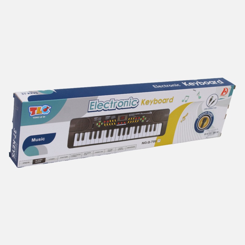 Black Electronic Keyboard – 37-Key