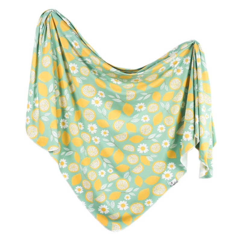 Copper Pearl Knit Swaddle Blanket | Lemon